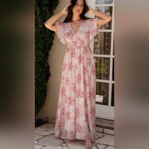 NWT Baltic Born Lynlee Metallic Maxi Dress